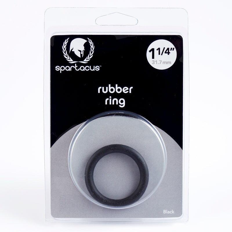 Spartacus Rubber Cock Ring 1.25" (Black)