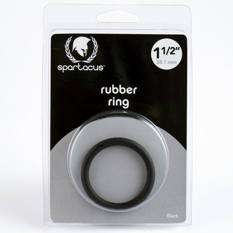 Spartacus Rubber Cock Ring 1.5" (Black)