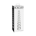 Icicles No. 2 Beaded 8.5 " Glass Dildo Clear