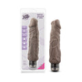 X5 Plus Hard On Realistic 9 " Vibrating Dildo Brown