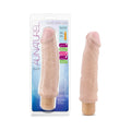 Au Naturel Home Wrecker 9.5 " Dual Density Vibrating Dildo Beige