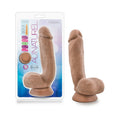 Au Naturel Macho 8.5 " Posable Dual Density Dildo with Balls Tan
