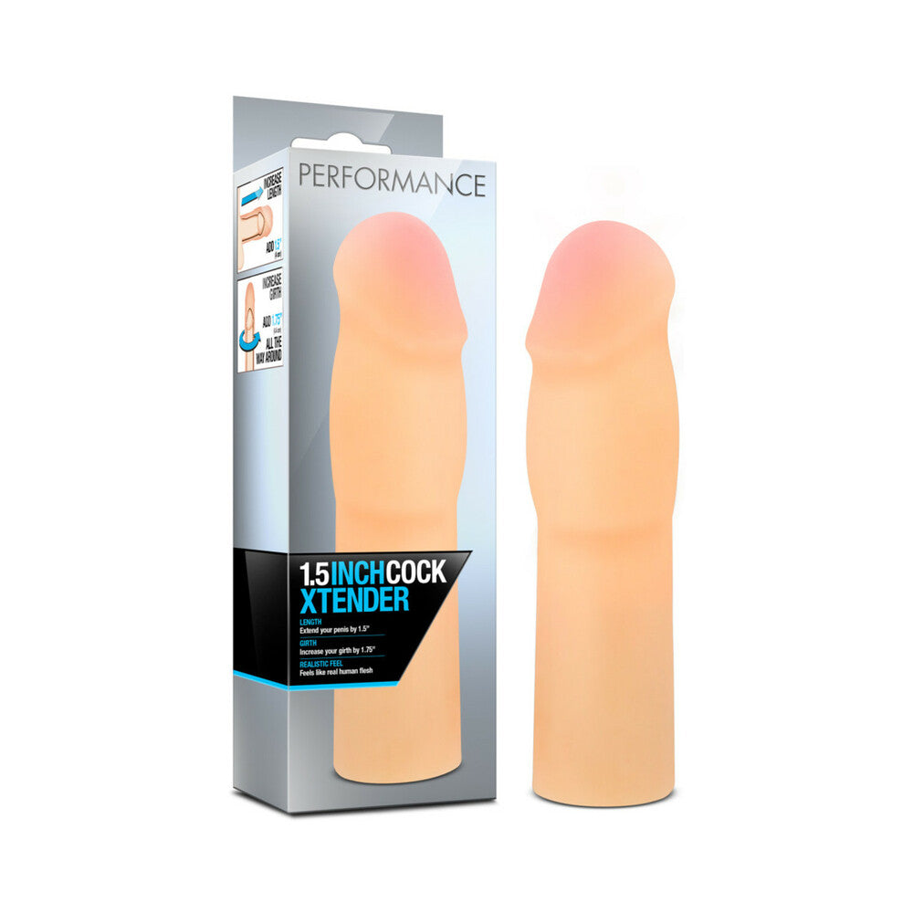 Performance 1.5 " Cock Xtender Penis Extender Sleeve Beige