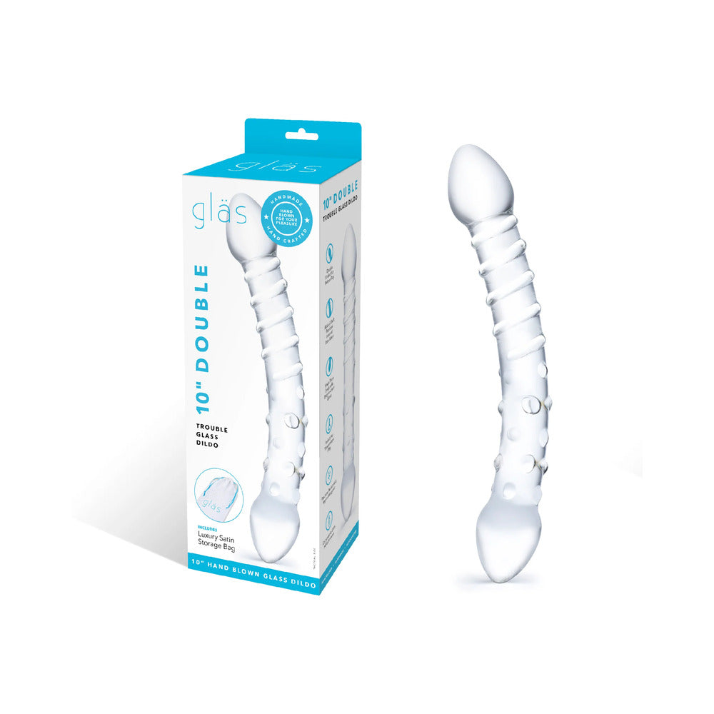Glas 10 " Double Trouble Glass Dildo
