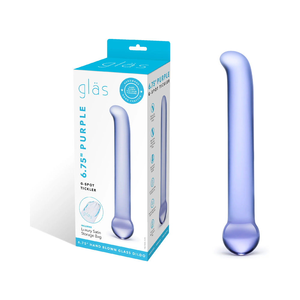 Glas 6.75 " Purple G-Spot Tickler Glass Dildo