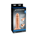 Fantasy X-tensions 8 " Silicone Hollow Extension With Adjustable Straps Beige