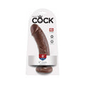 King Cock 8 " Cock Realistic Dildo With Suction Cup Brown