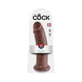 King Cock 10 " Cock Realistic Dildo With Suction Cup Brown