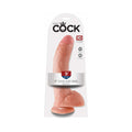 King Cock 9 " Cock With Balls Realistic Suction Cup Dildo Beige