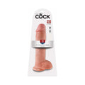 King Cock 11 " Cock With Balls Realistic Suction Cup Dildo Beige