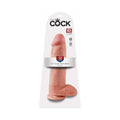 King Cock 12 " Cock With Balls Realistic Suction Cup Dildo Beige