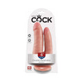 King Cock Double Penetrator 6 " Realistic Dual-Entry Dildo With Suction Cup Beige
