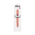 King Cock 12 " Slim Double Dildo Realistic Beige