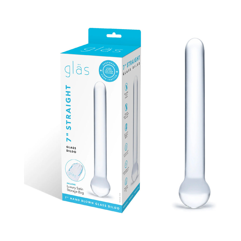 Glas 7 " Straight Glass Dildo
