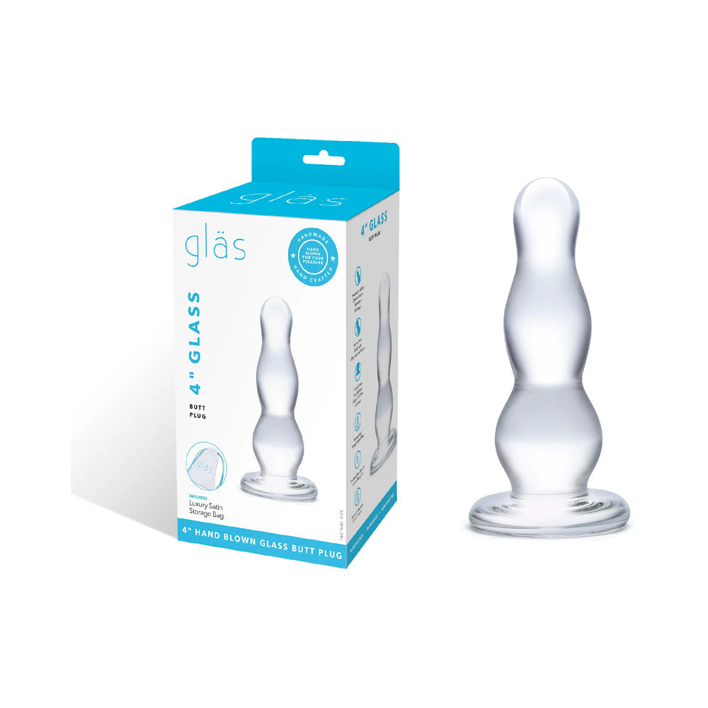 Glas 4 " Glass Butt Plug