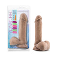 Au Naturel 8 " Posable Dual Density Dildo with Balls Tan