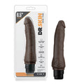 Dr. Skin Cock Vibe 7 Realistic 8.5 " Vibrating Dildo Brown