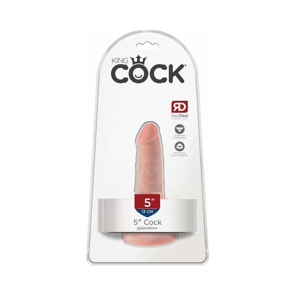 King Cock 5 " Cock Realistic Dildo With Suction Cup Beige