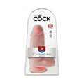 King Cock Chubby 9 " Cock With Balls Realistic Suction Cup Dildo Beige