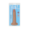 Curve Toys Thinz 6 " Slim Dildo with Suction Cup Beige