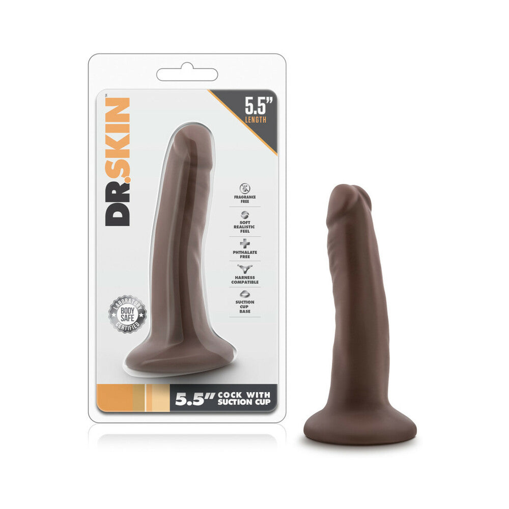 Dr. Skin Realistic 5.5 " Dildo Brown