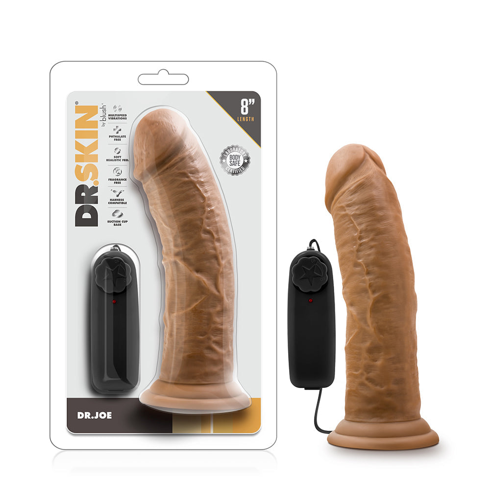 Dr. Skin Dr. Joe Realistic 8 " Vibrating Dildo Tan