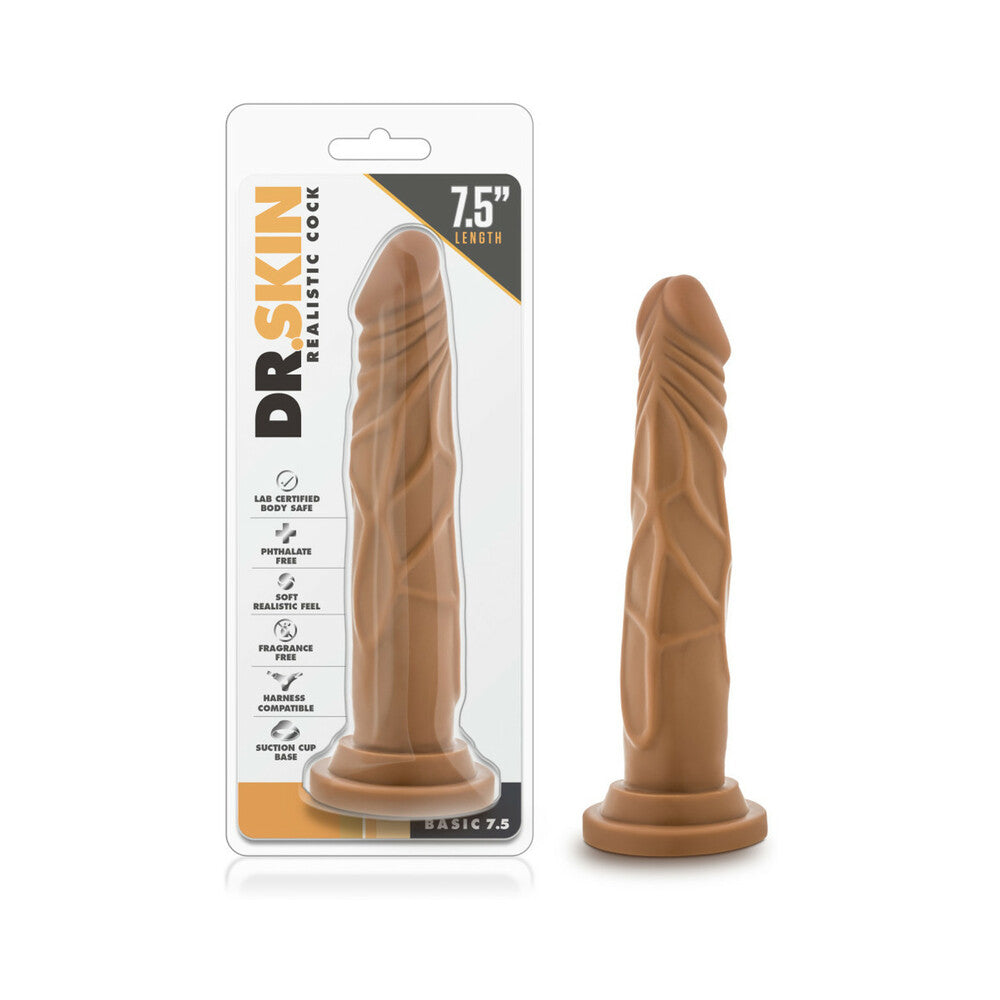 Dr. Skin Basic 7.5 Realistic 7.5 " Dildo Tan