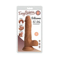 Curve Toys Easy Riders 6 " Dual Density Silicone Dildo with Balls & Suction Cup Light