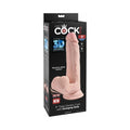 King Cock Plus 9 " Triple-Density Cock With Swinging Balls Dildo Beige