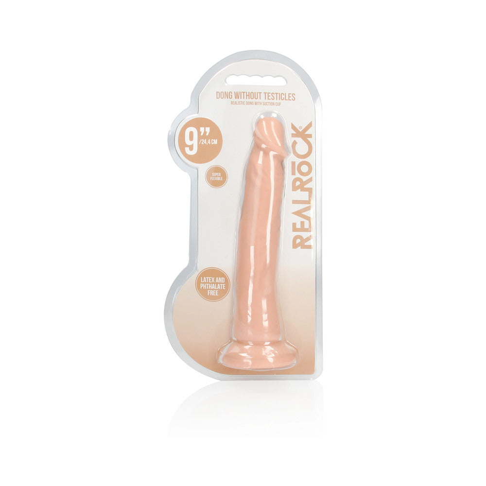 RealRock Realistic 9 " Dildo With Suction Cup Beige