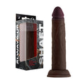 Shaft Model J: 7.5 " Dual Density Silicone Dildo Mahogany