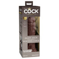 King Cock Elite 8 " Dual Density Silicone Cock Realistic Dildo With Suction Cup Brown