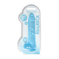 RealRock Crystal Clear Realistic 9 " Dildo With Balls and Suction Cup Blue