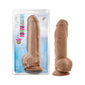 Au Naturel Big Boy 10 " Posable Dual Density Dildo with Balls Tan