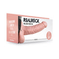 RealRock Realistic 7 " Hollow Strap-On With Balls Beige