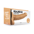 RealRock Realistic 7 " Hollow Strap-On With Balls Tan
