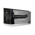 Ouch! Textured Curved 8 " Hollow Strap-On Black