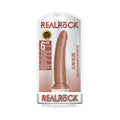 RealRock Realistic 6 " Slim Dildo With Suction Cup Tan
