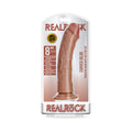 RealRock Realistic 8 " Curved Dildo With Suction Cup Tan