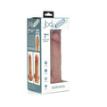Curve Toys Jock Dual Density 7 " Silicone Dildo with Balls & Suction Cup Light