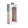 Curve Toys Jock Dual Density 9 " Silicone Dildo with Balls & Suction Cup Light
