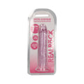 RealRock Crystal Clear Straight 7 " Dildo Without Balls Pink