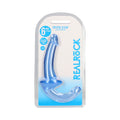 RealRock Crystal Clear 6 " Strapless Strap-On Dildo Blue