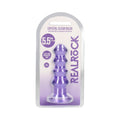 RealRock Crystal Clear Curvy 5.5 " Dildo/Plug Purple
