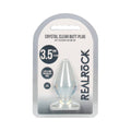 RealRock Crystal Clear 3.5 " Anal Plug Clear