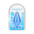 RealRock Crystal Clear 4.5 " Anal Plug Blue