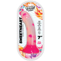 Sweet Sex Sweetheart Bendable 7 " Silicone Dildo Heart Print Pink