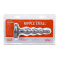 Tantus Ripple Small 8 " Anal Beads Dildo Firm Silver