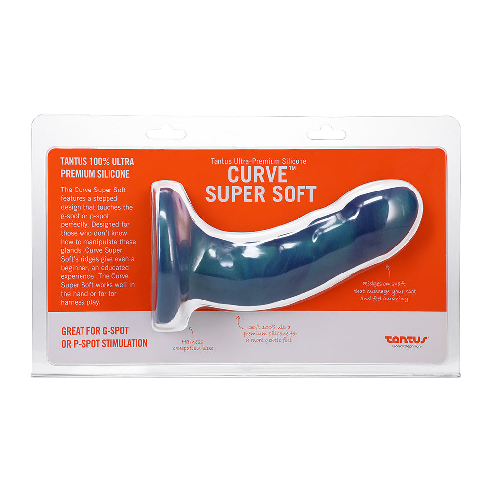 Tantus Curve 6.5 " Dildo Soft Malachite