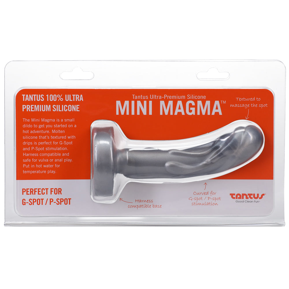 Tantus Mini Magma 5 " Fantasy Dildo Firm Silver